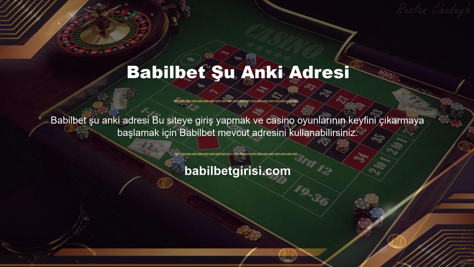 Babilbet bahisleri sadece Babilbet Casino aracılığıyla değil, Canlı Casino aracılığıyla da çok karlı olabilir