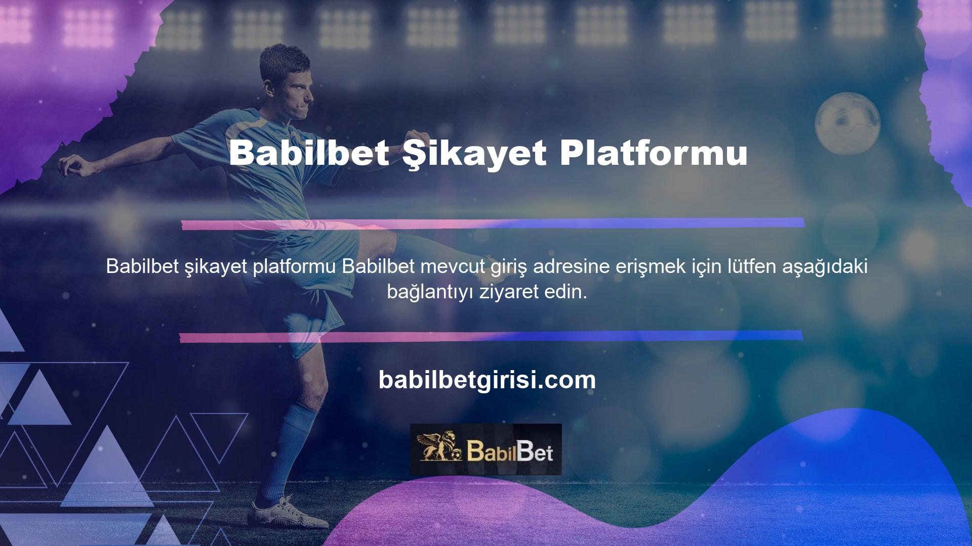 Web sitemizin internette yetkili olup olmadığını doğrulamak için Babilbet şikayet platformunu ziyaret edebilir ve daha fazla bilgi edinebilirsiniz