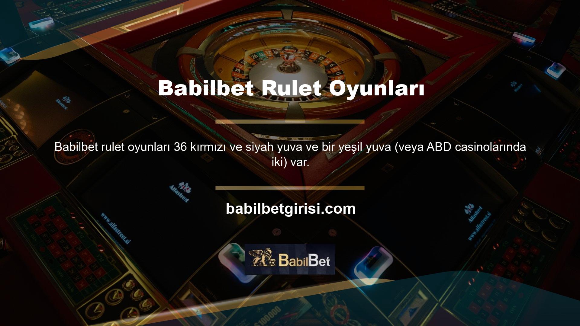 Her zamanki bahis türlerinin yanı sıra, tek bir numara seçmek veya bir kartın takımına bahis yapmak gibi bahisler koymanın başka yolları da vardır